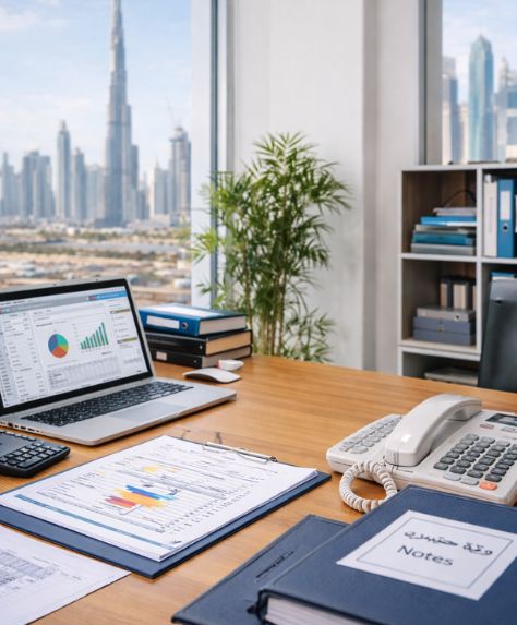 Bi-lingual Secretary Accountant in UAE handling Arabic English admin and invoicing expense tracking